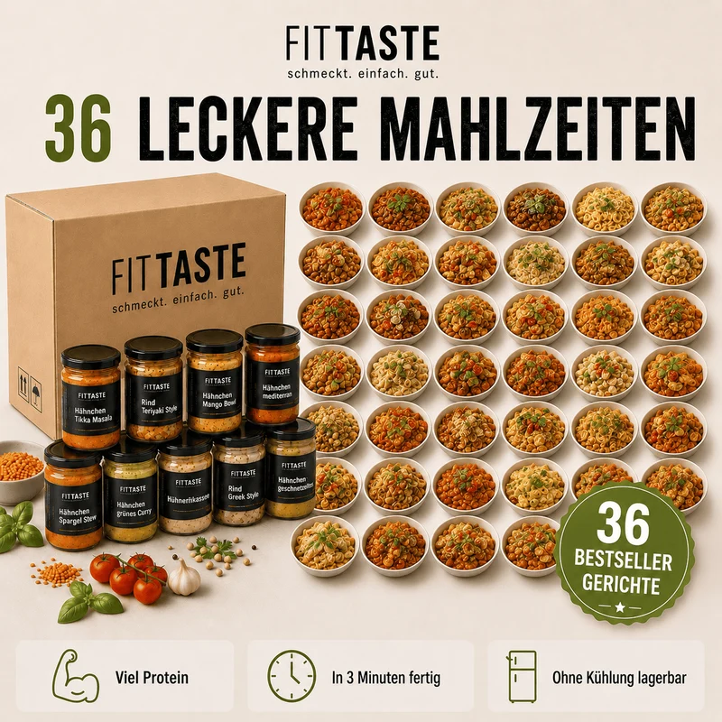 FITTASTE Vorratsbox – 36 Gerichte